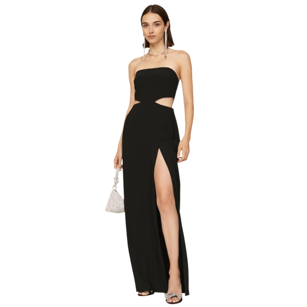 Amanda Uprichard - Kloss Gown - Black Maxi Dress - XS